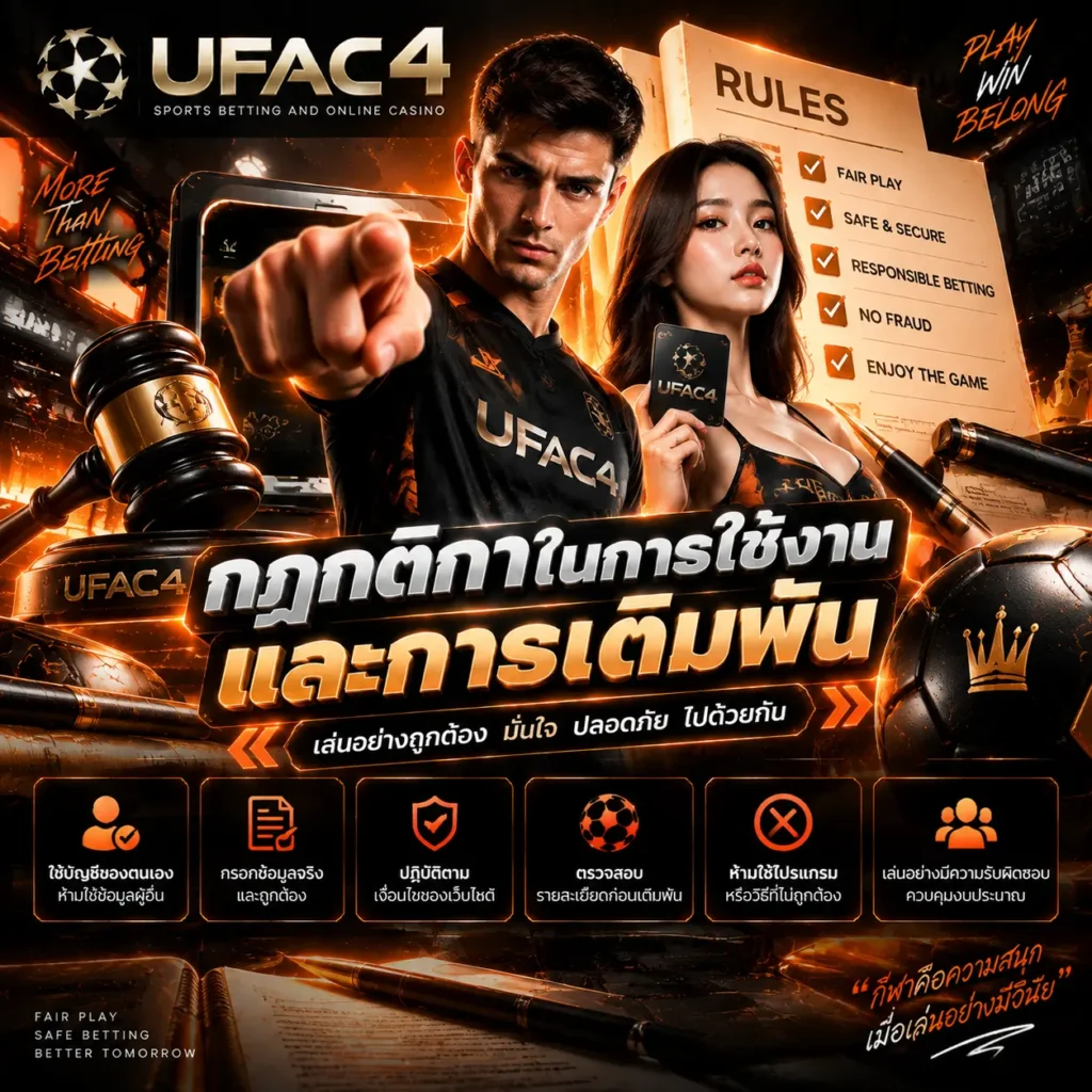 กฎกติกาในการใช้งานและการเดิมพัน