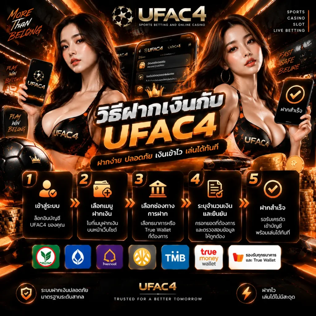 วิธีฝากเงินกับ UFAC4